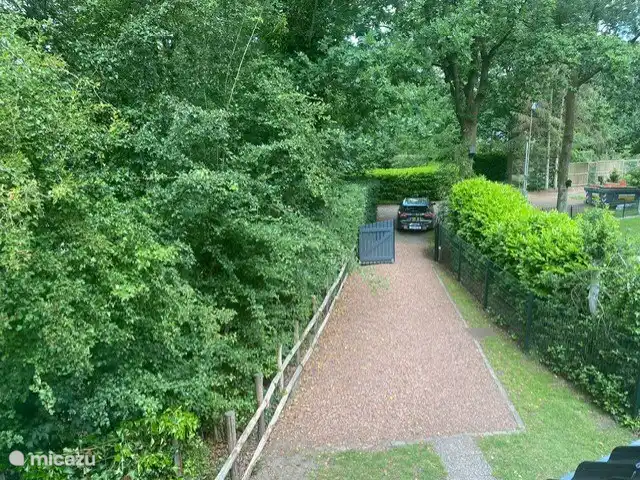 Boshuis Daaldersplakje huren in Nederland, Friesland, Appelscha - vakantiehuis De oprit van het boshuis.