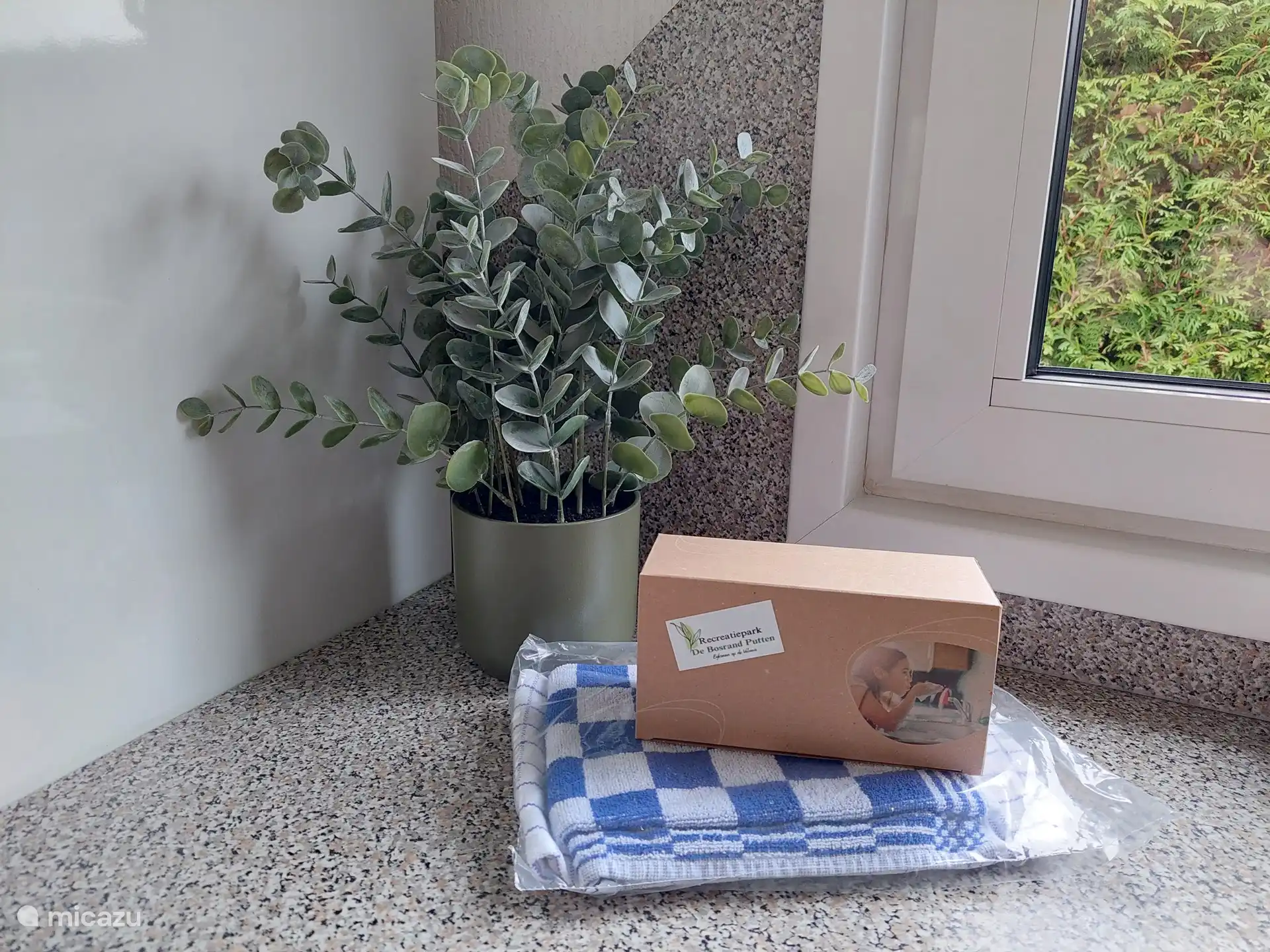 Le kit de nettoyage, la serviette et le torchon sont inclus.