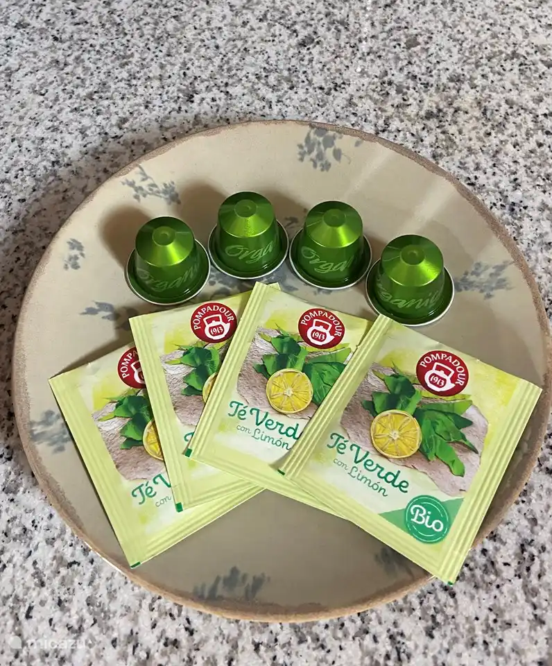 Té y café para nuestros huéspedes.