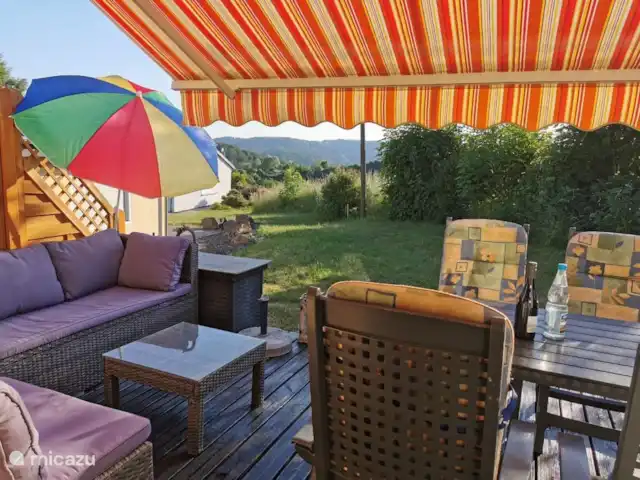Maison Soleil | Allemagne, Eifel, Daun - maison de vacances Haus Sonne - Vue de la terrasse sur la campagne