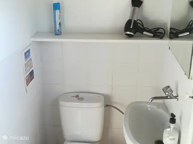 tiny house huren in Spanje, Andalusië, Tolox – Huisje 12 m2 buitenkeuken en terras Badkamer