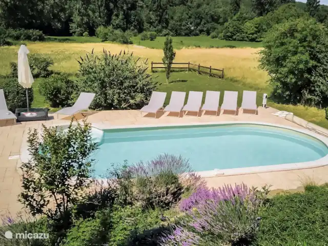 Quéduchique | France, Lot, Salviac - maison de vacances La grande piscine