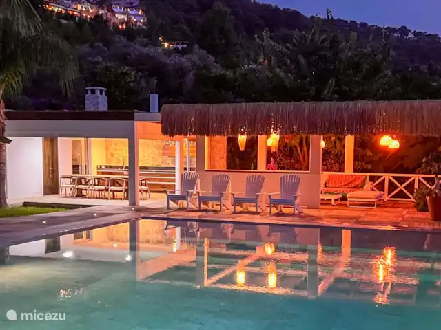 Villa Faralya | Turquie, Côte lycienne, Fethiye - villa coucher de soleil à la piscine et au bar
