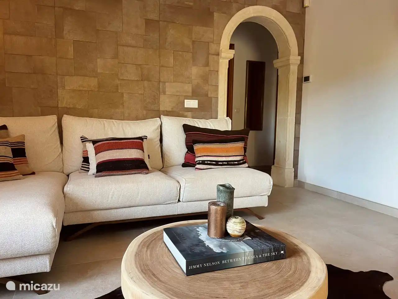 Blick vom Wohnzimmer auf die Schlafzimmer