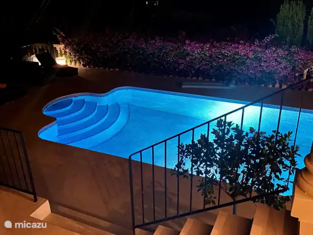 Casa Palmares | Espagne, Costa Blanca, Jávea - villa ambiance piscine le soir depuis la terrasse