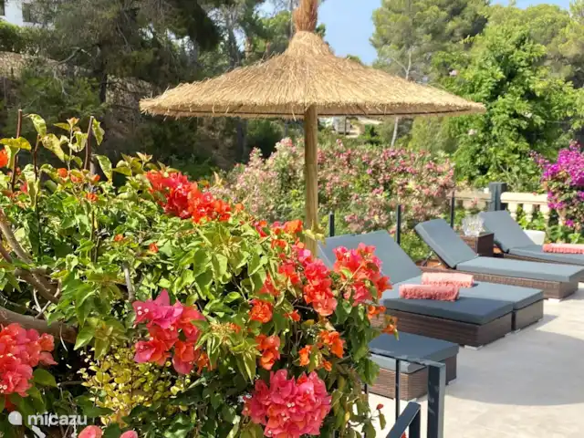 Casa Palmares | Espagne, Costa Blanca, Jávea - villa parasol sur la terrasse de la piscine