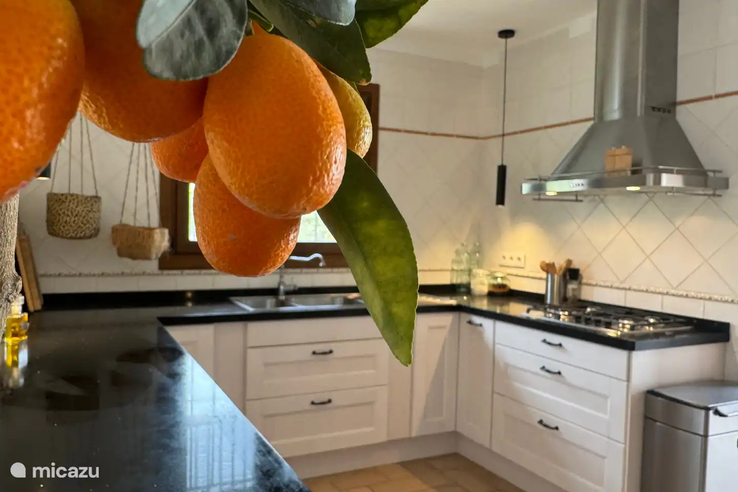 Modern ausgestattete geräumige Küche