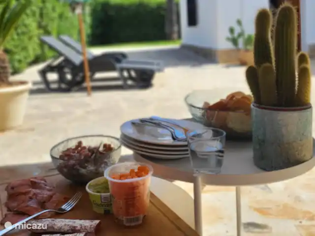 Villa Solymar huren in Spanje, Costa Blanca, Jávea - villa Overkapping achterzijde, schaduwrijk.