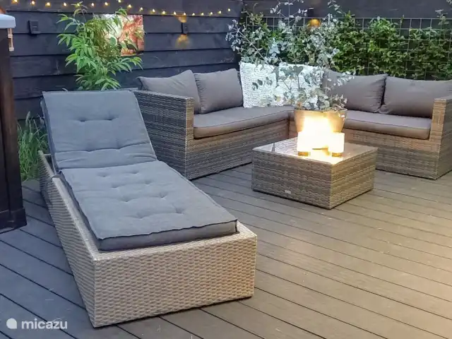 Blissful huren in Nederland, Gelderland, Hoenderloo - chalet Heerlijke loungebank in de tuin