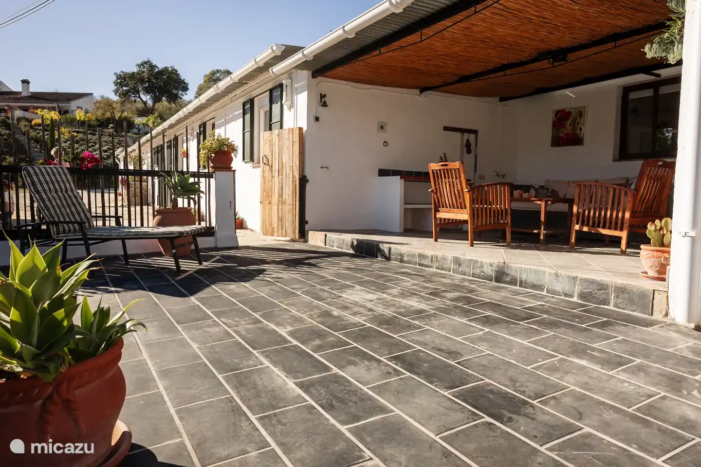 Un lugar tranquilo para relajarse al aire libre.