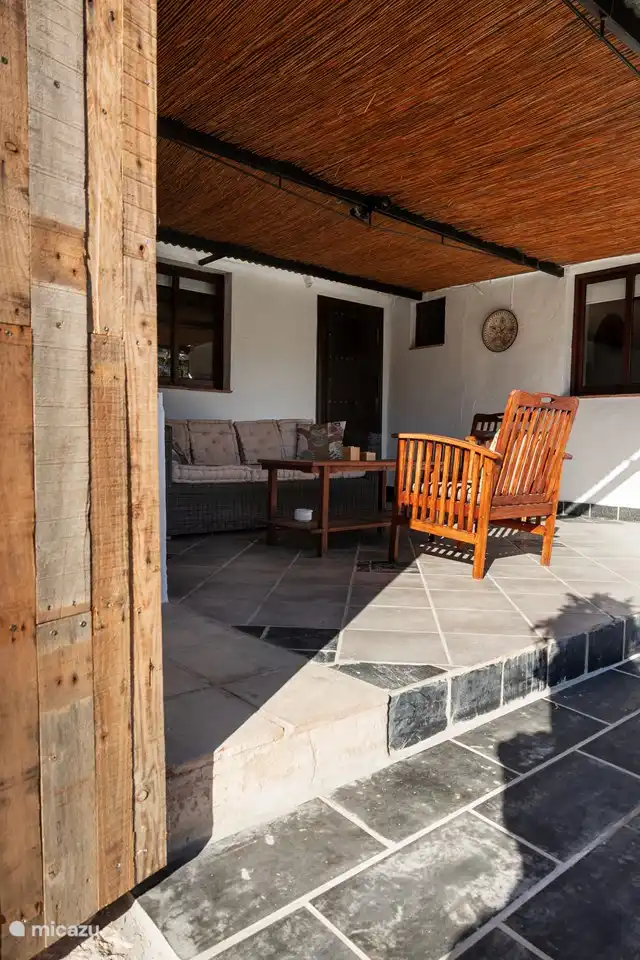 Vista lateral de la terraza