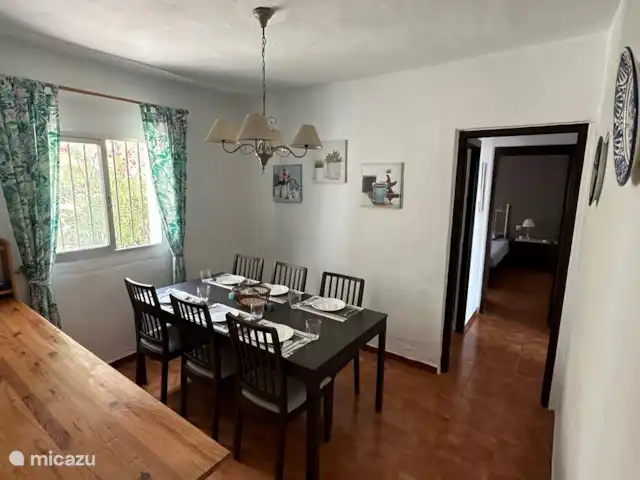 casa de nosotros en España, Andalucía, Canillas de Aceituno - villa Comedor junto a la cocina