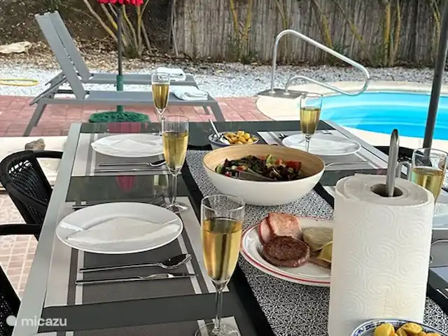 casa de nosotros en España, Andalucía, Canillas de Aceituno - villa Terraza de la piscina