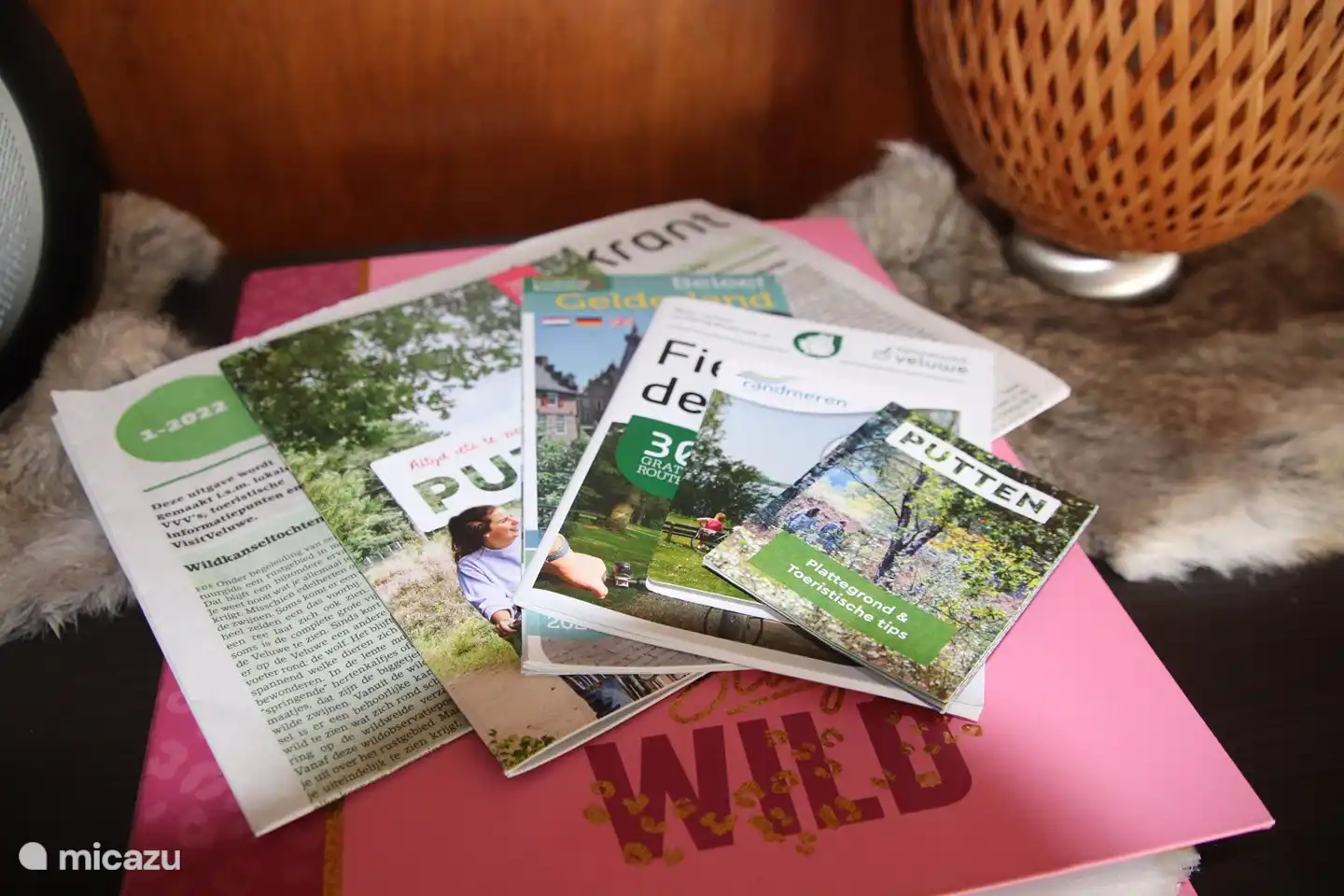 Informationsbroschüren über die Veluwe 