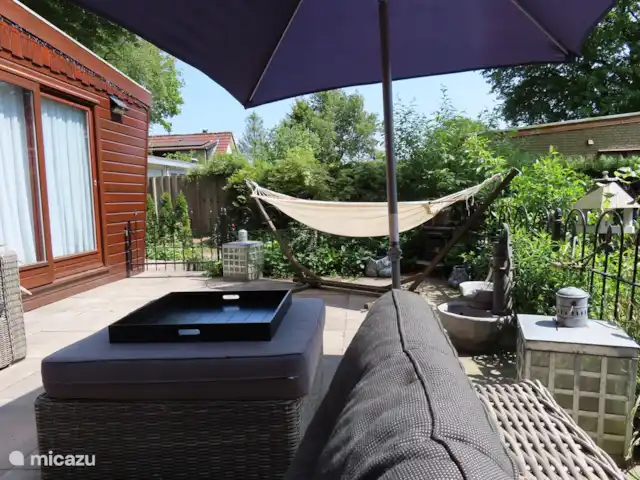 Veluwe Park Reewold Chalet Visión en Países Bajos, Güeldres, Putten - chalet el jardín con una preciosa zona de estar