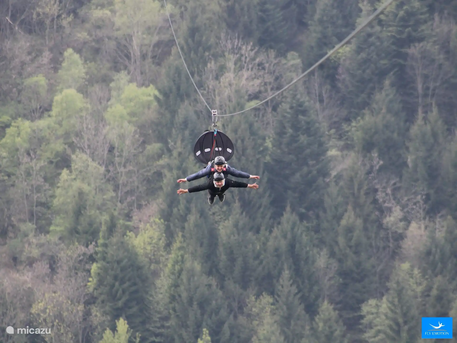 Die Seilrutsche Il Volo dell'Angelo, ein fantastisches Erlebnis!