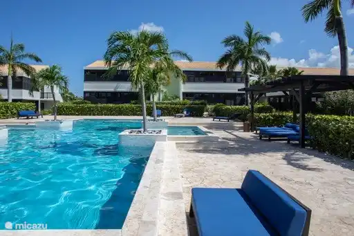 Spacious swimming pool within walking distance