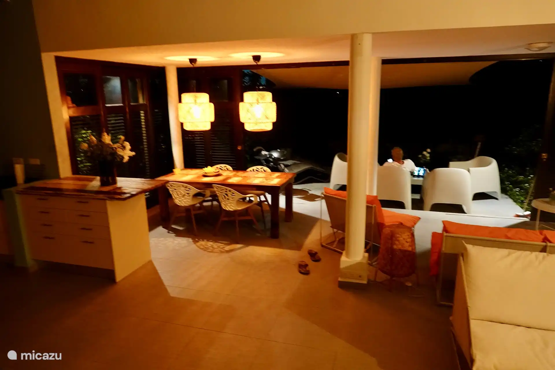 Living room and terrace