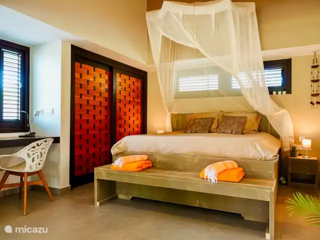 Bungalow de luxe sur Blue Bay | Curaçao, Curaçao-Centre, Blue Bay - bungalow Chambre spacieuse avec lit king size et salle de bain privée
