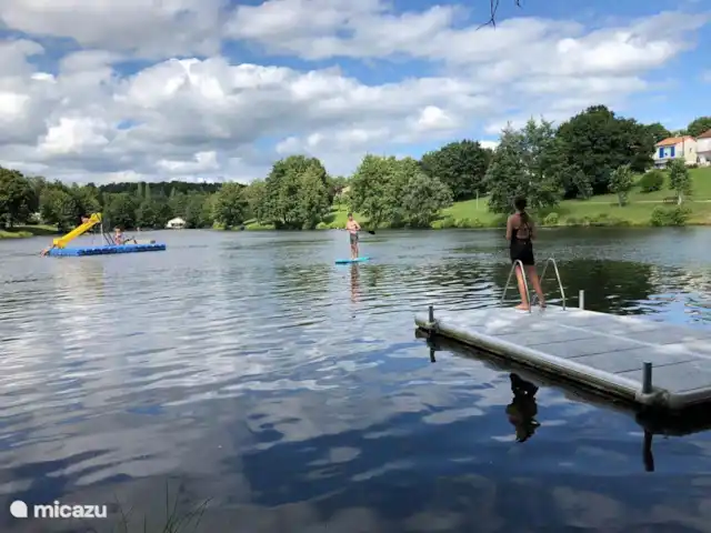 Jonquilles 112 | France, Charente, Écuras - maison de vacances Joli lac de baignade avec radeau et toboggan
