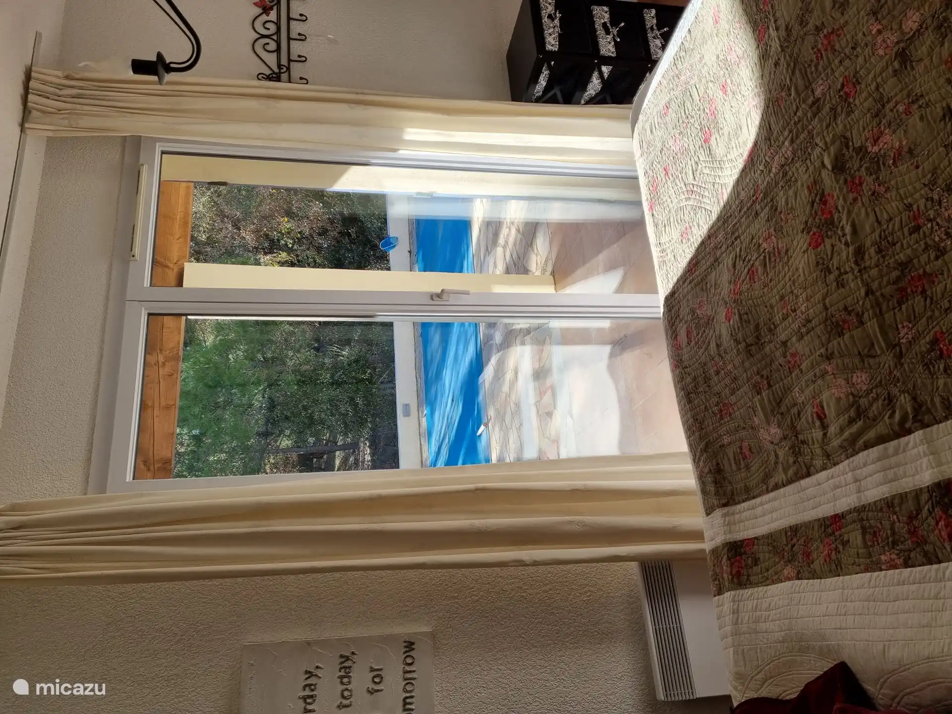 and jump straight into the pool from the bedroom...