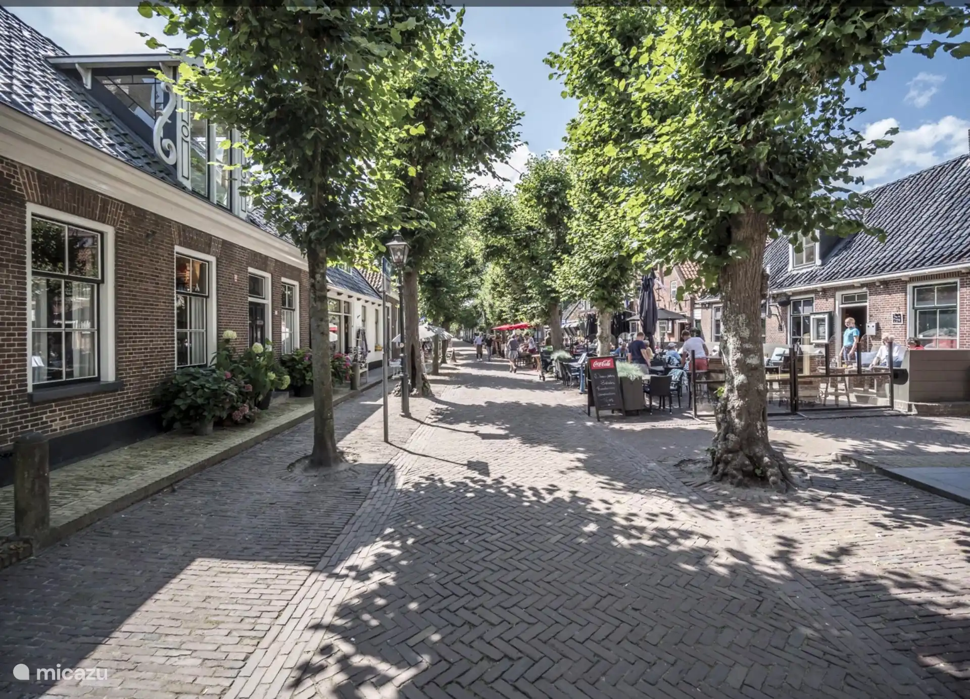 Die gemütliche Dorfstraße von Langweer