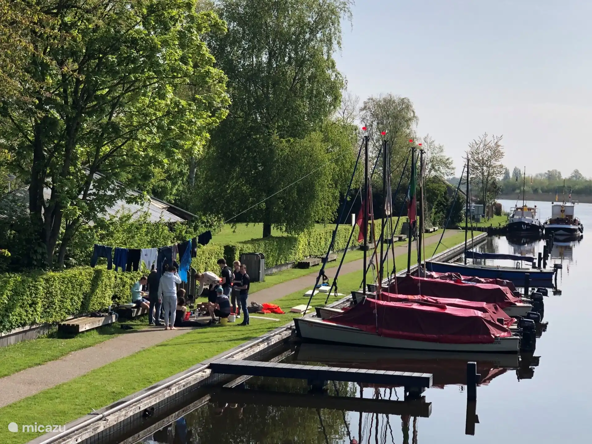 Liegeplatz für die offenen Segelboote