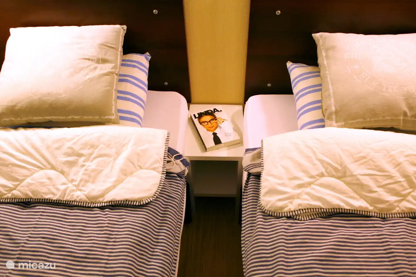 Dormitorios 2 y 3 con 2 camas individuales por habitación que también se pueden juntar