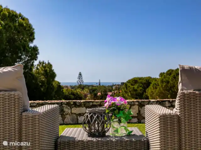 Casa das Areias Brancas en Portugal, Algarve, Carvoeiro - villa Vista desde la terraza