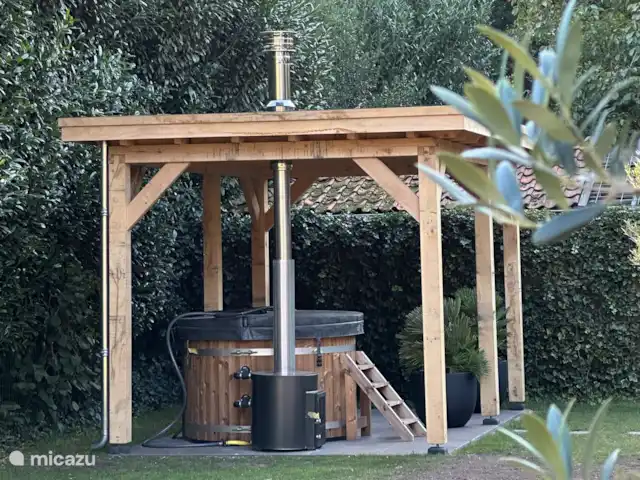 Bosparel huren in Nederland, Overijssel, Holten - vakantiehuis Heerlijke Hottub onder open overkapping