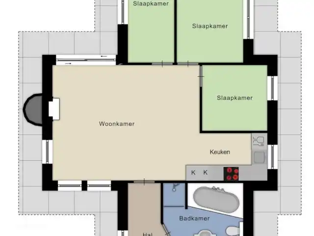 Bosparel huren in Nederland, Overijssel, Holten - vakantiehuis Plattegrond met woningindeling