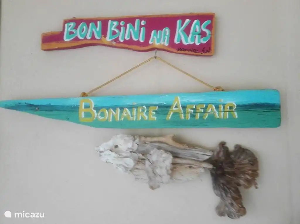 Het vakantiehuis heet: Kas Bonaire Affair.