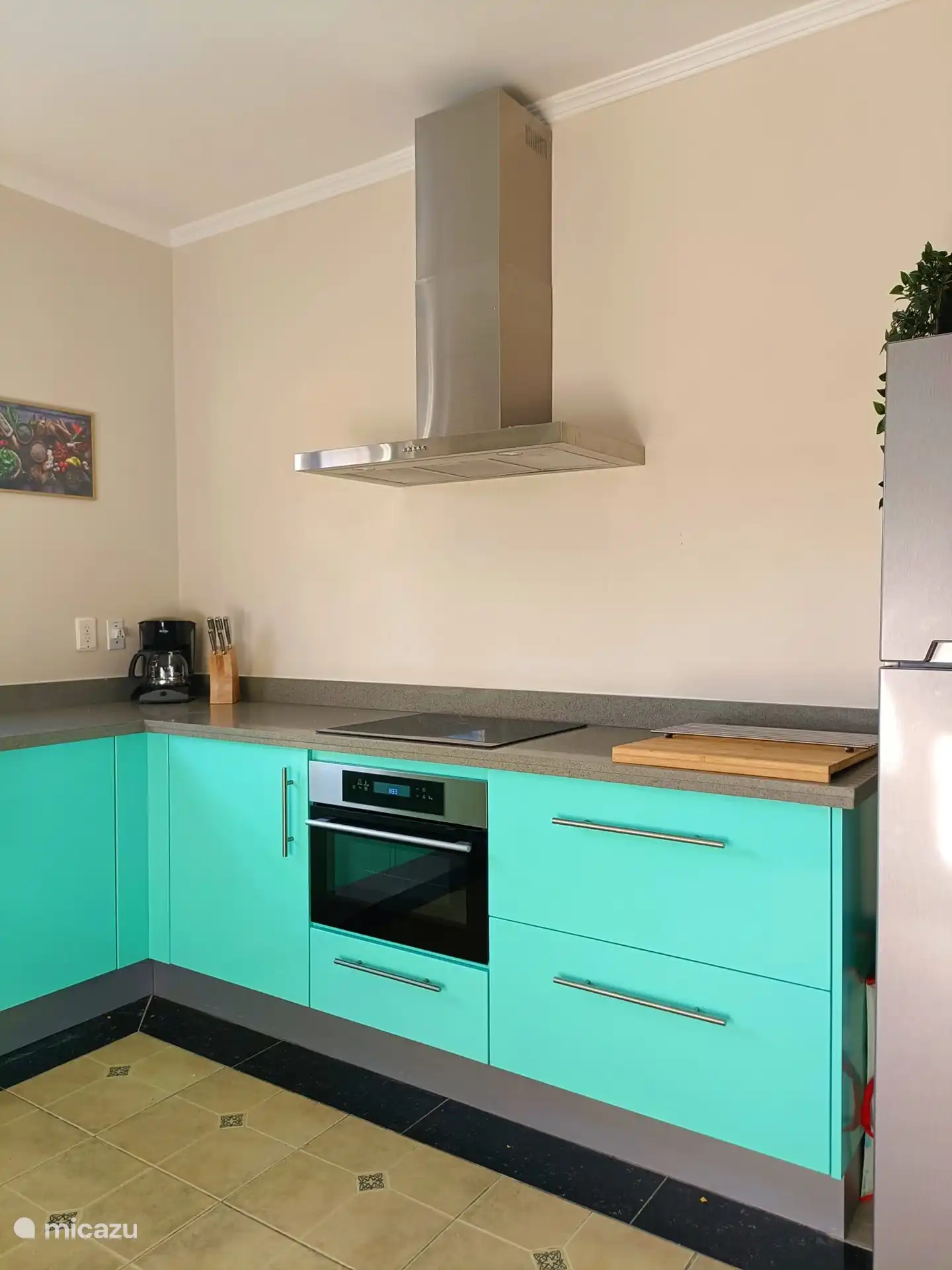 Cooking area, induction hob.