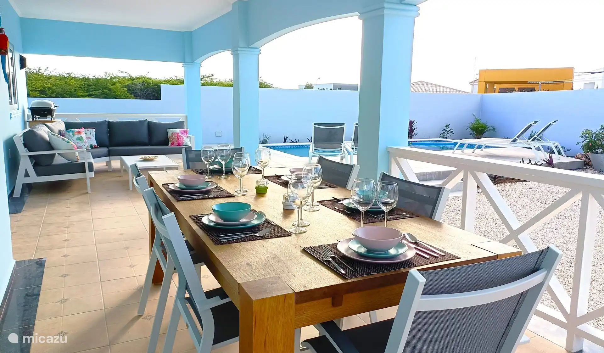 From the Porch to the swimming pool