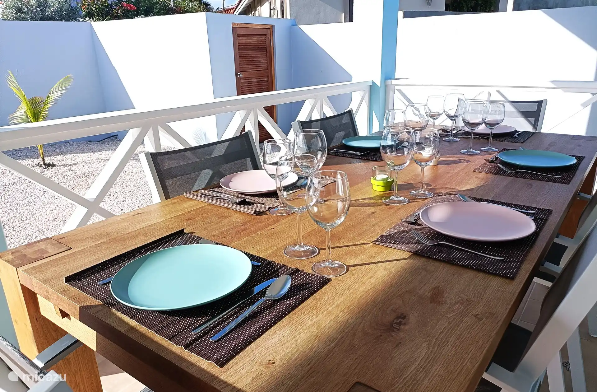 Dining table on the Porch.