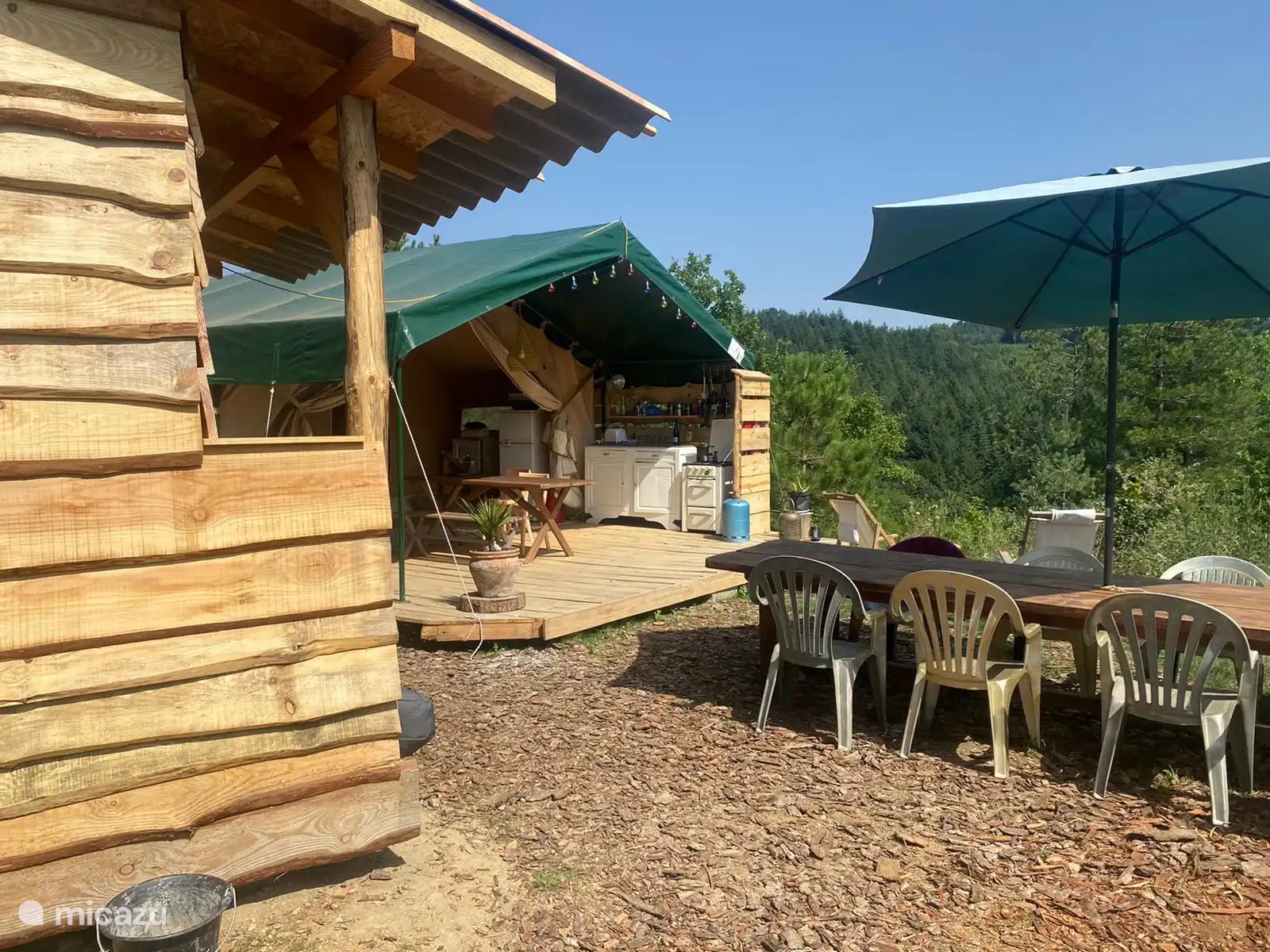 Courtizaire du Haut in Frankreich, Aude, Montjardin - glamping / safarizelt / yurt