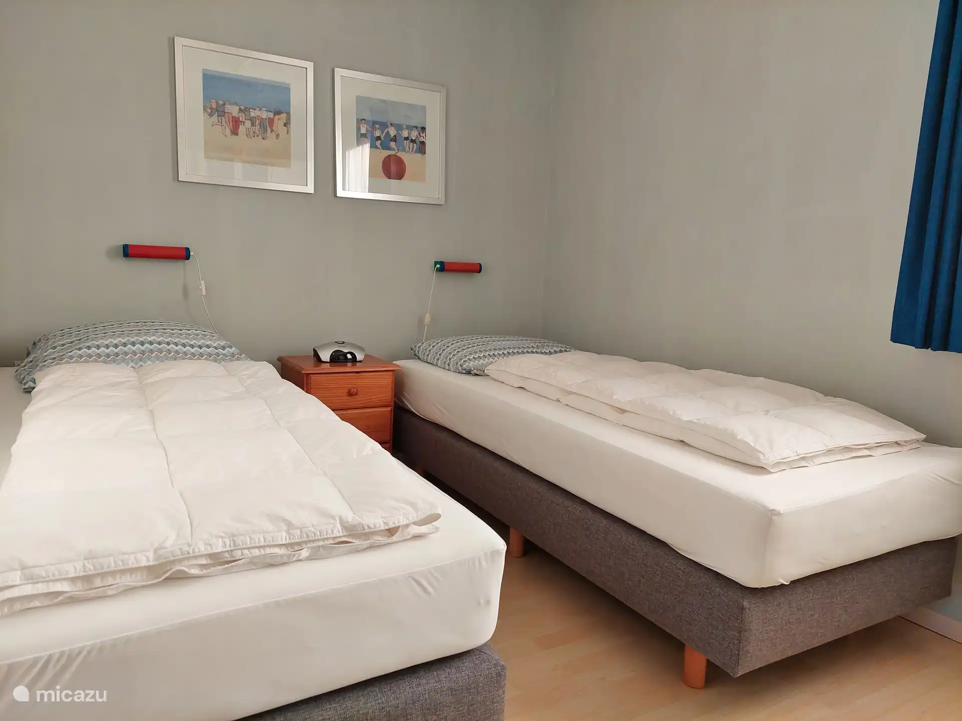 Eureka 8 Slaapkamer met extra lange hotelbedden. 90 x 210. 