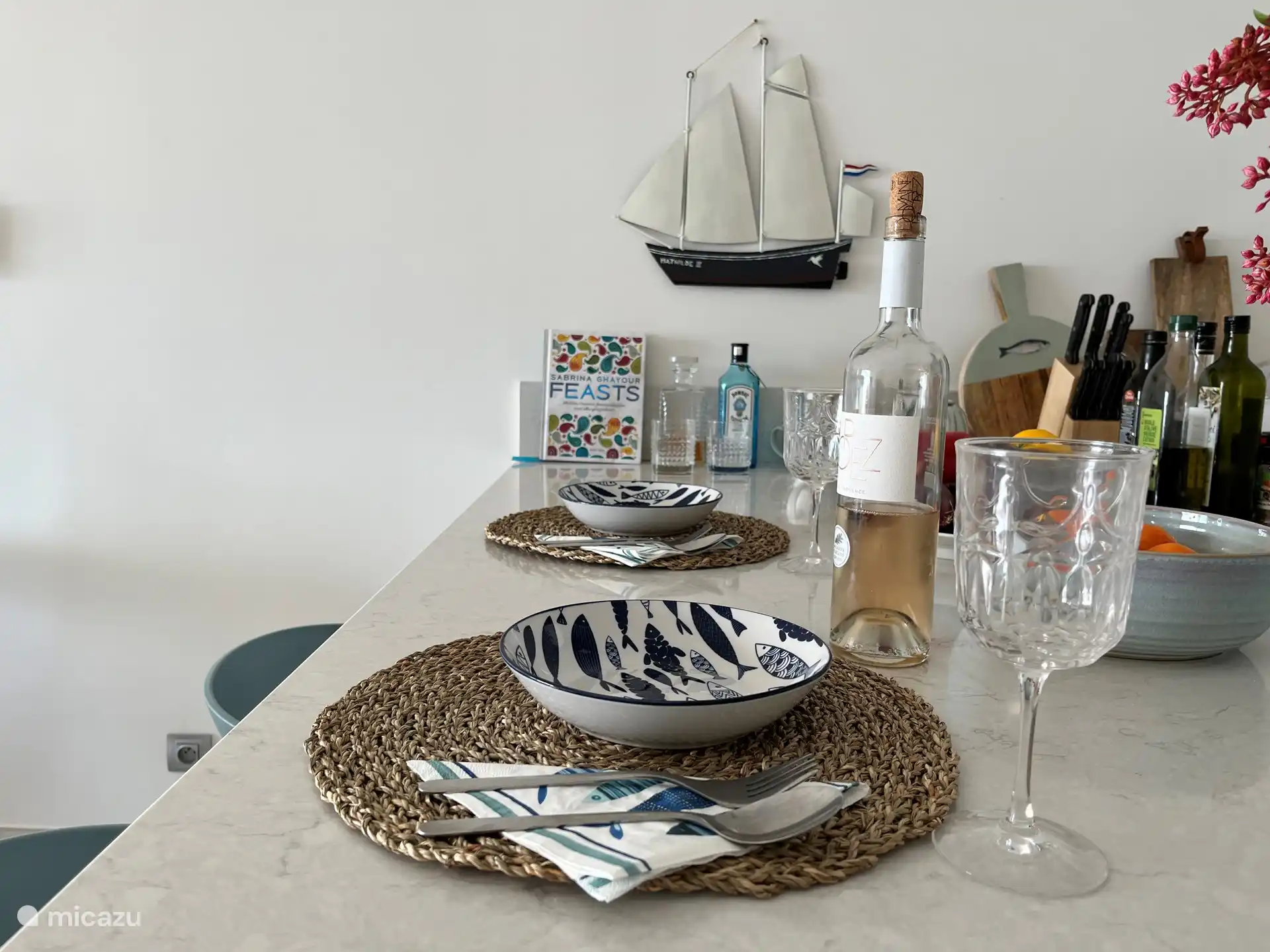 Schöne Marmorplatte