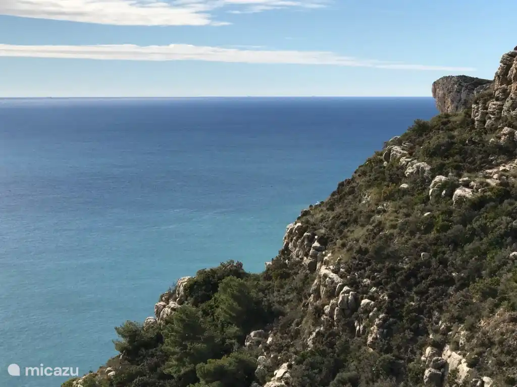 Direct uitzicht op zee vanaf het terras