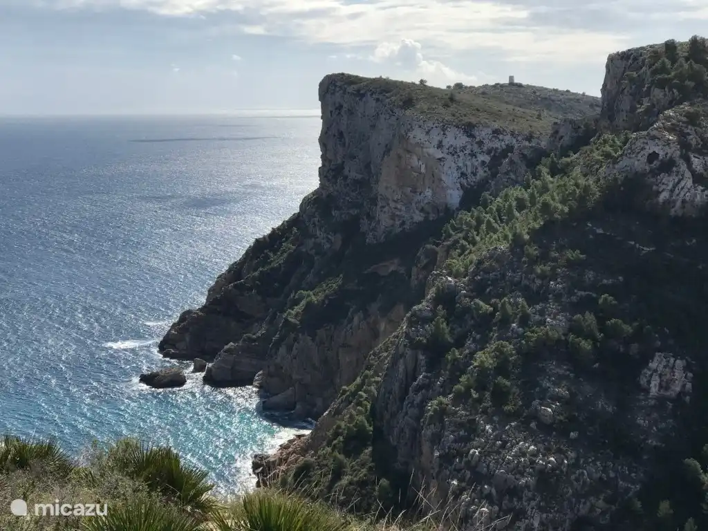 Spectaculair uitzicht vanaf het einde van onze weg