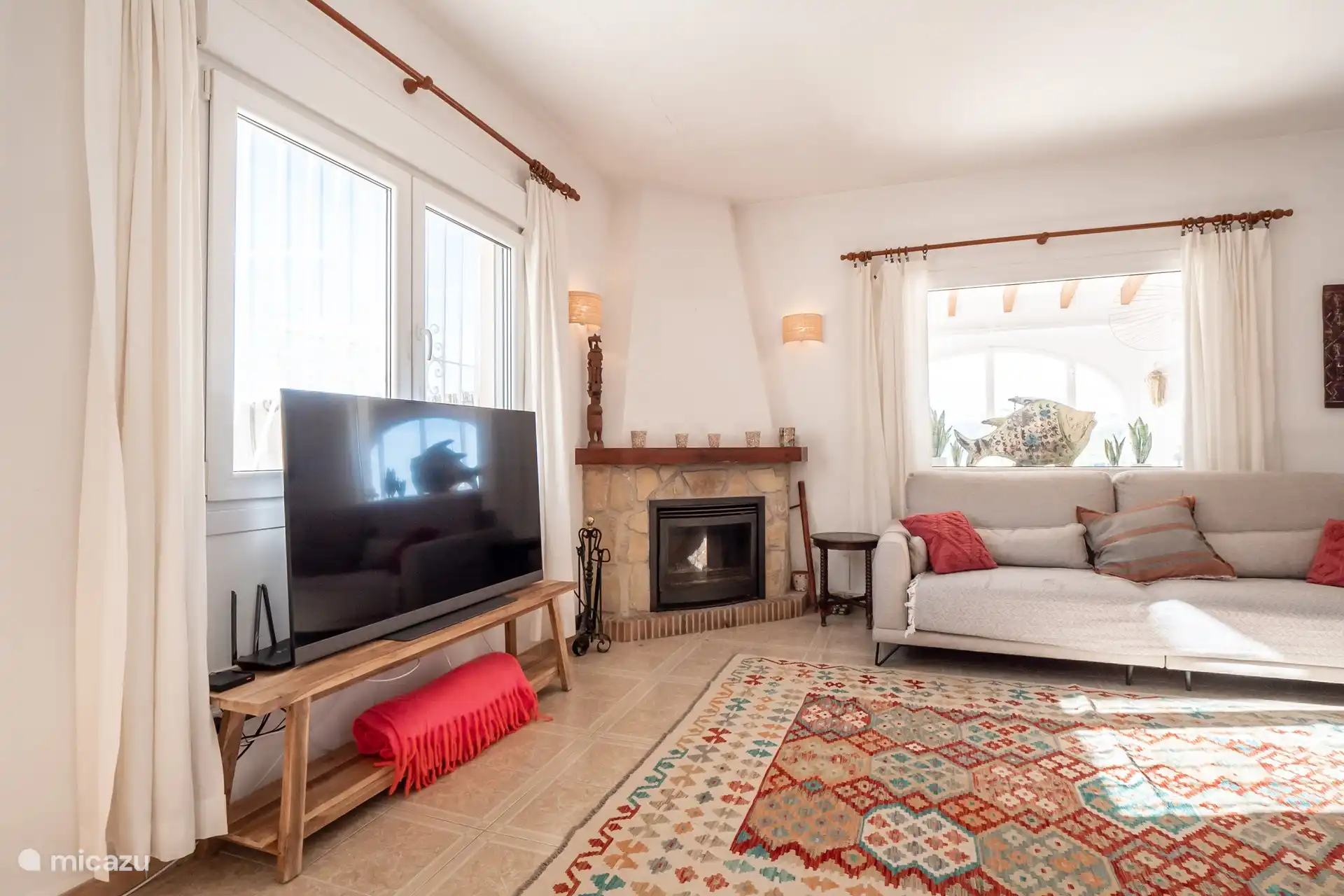 functional fireplace