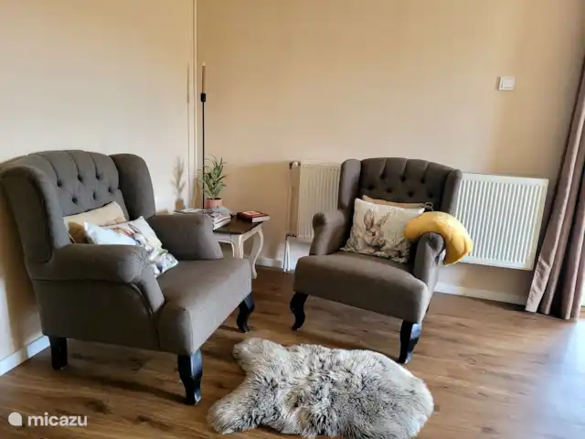 Gárdonyi Haz | Hongrie, Borsod-Abaúj-Zemplén, Sály - maison de vacances Coin salon confortable avec deux fauteuils confortables - un endroit agréable pour une bonne conversation ou un moment de calme.