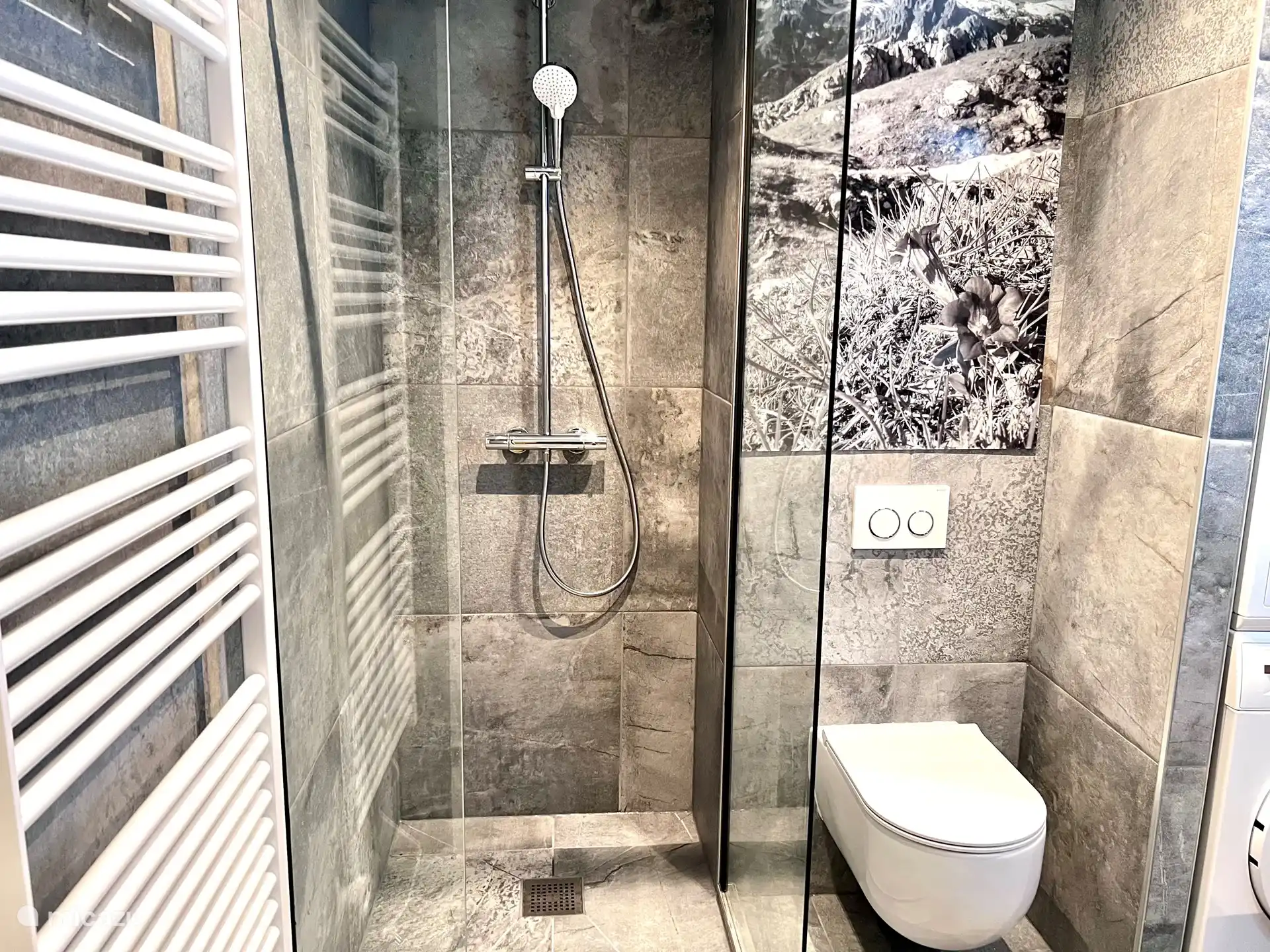 Badkamer, inloopdouche, toilet