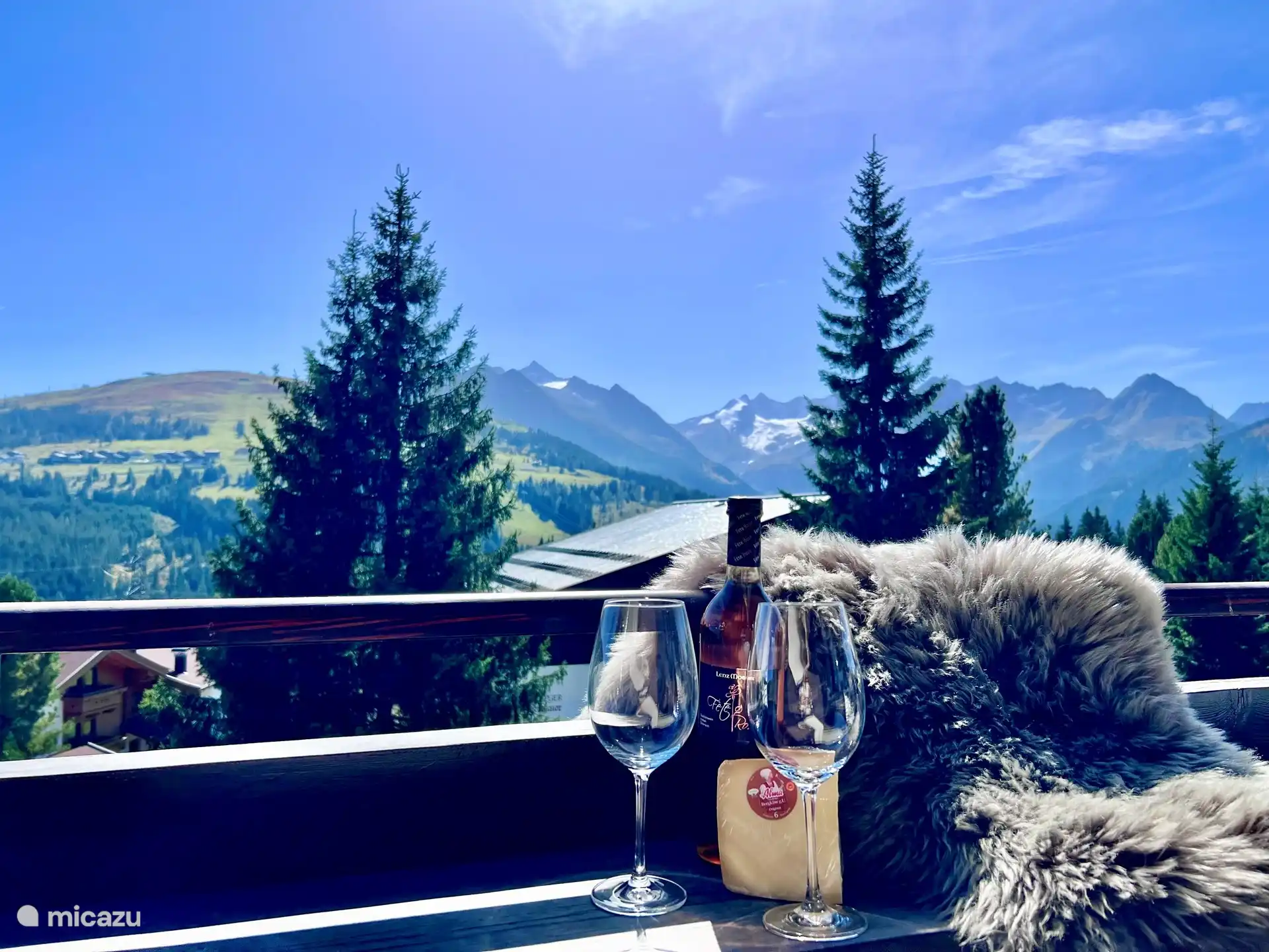 Uitzicht zomer, balkon op zuiden