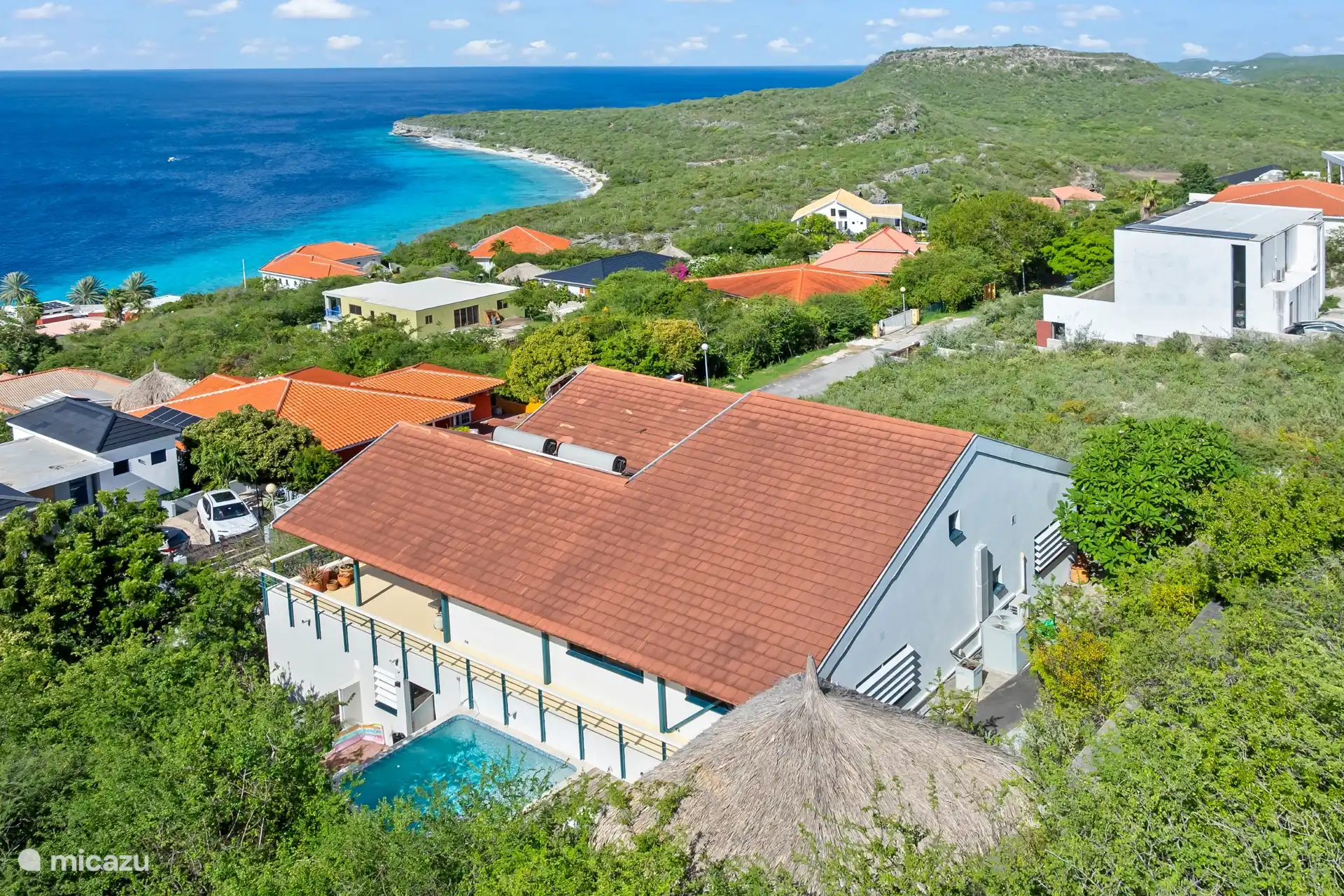 Villa Korsou est située sur Cas Abao, l’un des plus beaux endroits de Curaçao.
