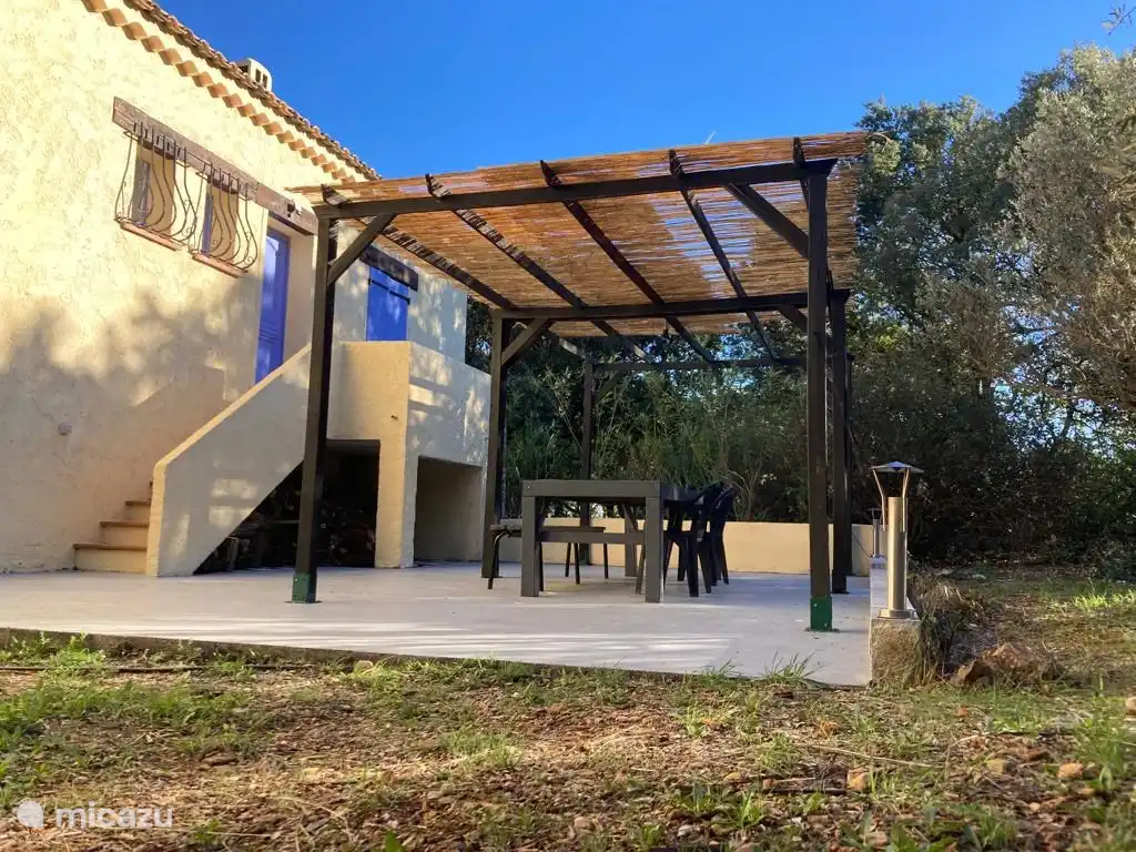 Terrace behind the house