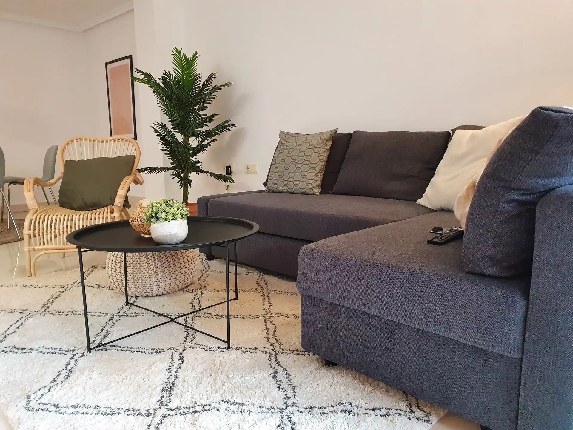 Canapé lit dans le salon