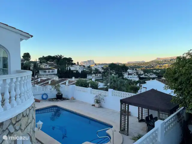 Villa, très bien situé, piscine privée | Espagne, Costa Blanca, Moraira - villa Vue depuis la terrasse.