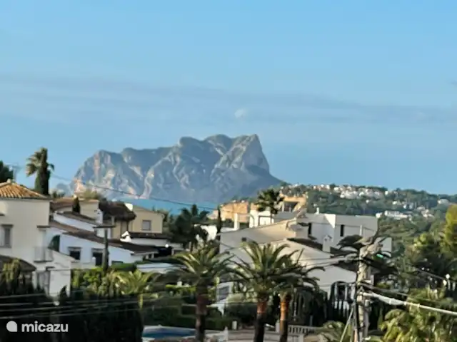 Villa, très bien situé, piscine privée | Espagne, Costa Blanca, Moraira - villa La vue depuis la naya couverte - Peñon de Ifach, l'icône de la Costa Blanca.