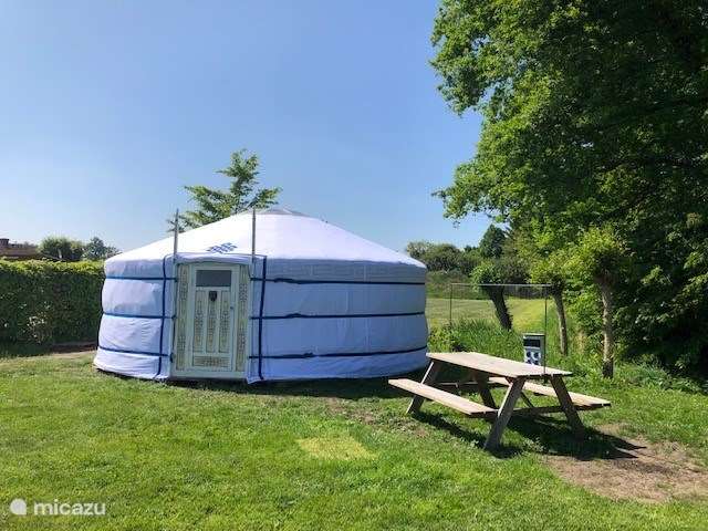 Holiday home in Netherlands, North Brabant, Vinkel - glamping / safari tent / yurt Romantic Yurt with hot tub and sauna